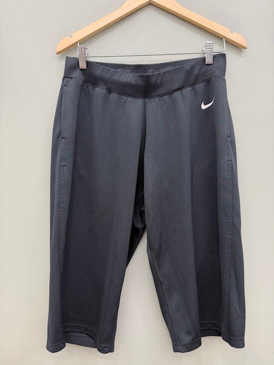 Nike Other - Nike Girls L 12-14 Black Wide Leg Capri Pants Y2K Athletic Pockets